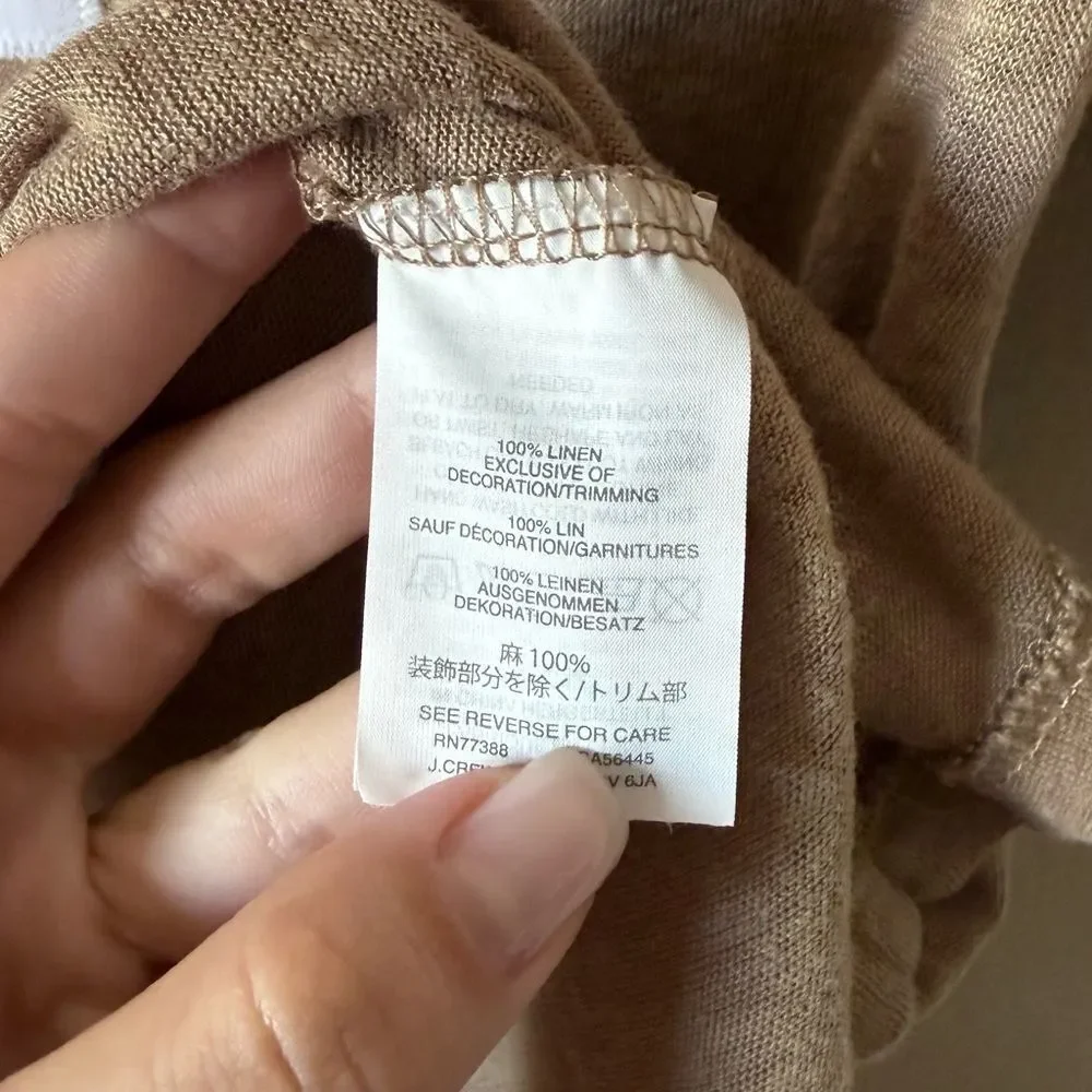 J. Crew Tan T-Shirt Size XXS